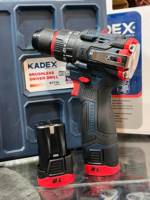 دریل پیچ گوشتی شارژی براشلس کادکس KADEX مدل K7716 (16 ولت)