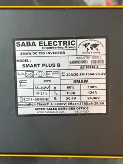 دستگاه اینورتر جوشکاری صبا الکتریک مدل SMART PLUS B (۱۶۰ آمپر)