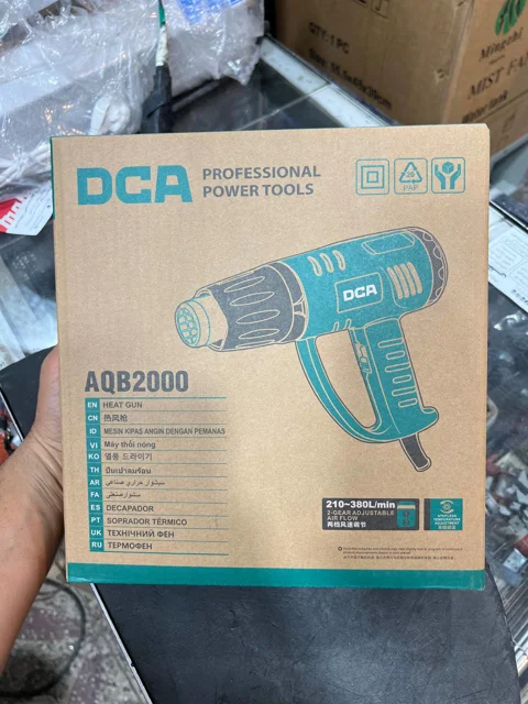 سشوار صنعتی حرفه‌ای دی‌سی‌ای (DCA) مدل AQB2000 | توان ۲۰۰۰ وات (دیمردار)