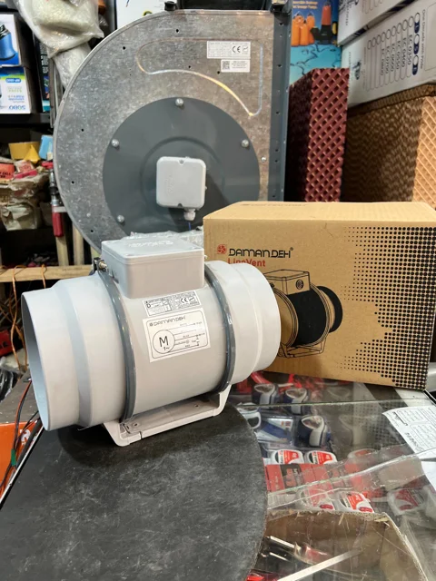 هواکش بین کانالی ۱۵ سانت دمنده مدل VLN-15C2S قطر دهانه 15 سانت